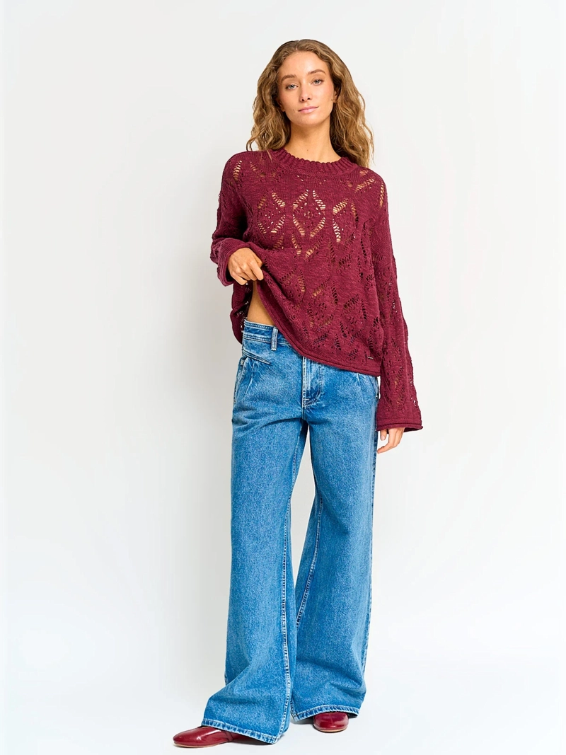 SWEATER MUJER BARBADOS ALGODÓN CALADO - 4