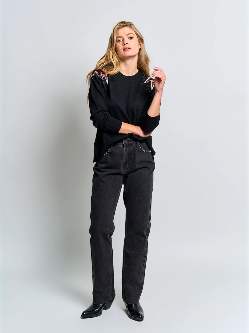 SWEATER MUJER BARBADOS APLICACIONES - 4