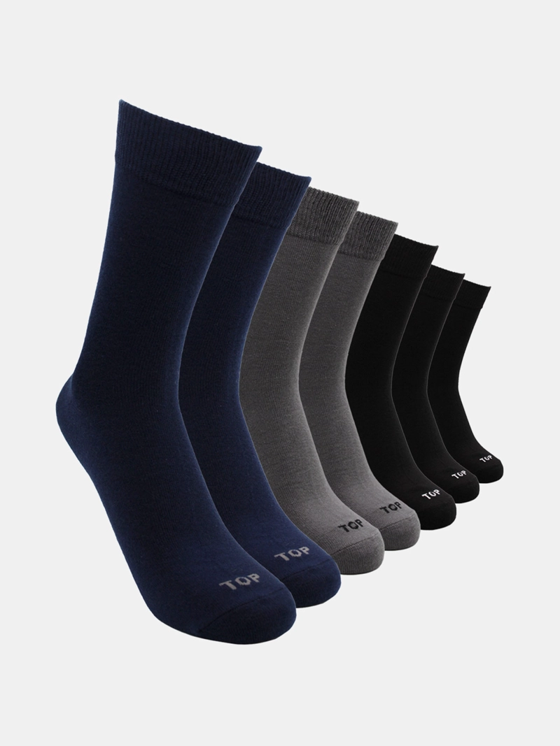PACK X7 CALCETINES HOMBRE TOP ALGODÓN  - 1
