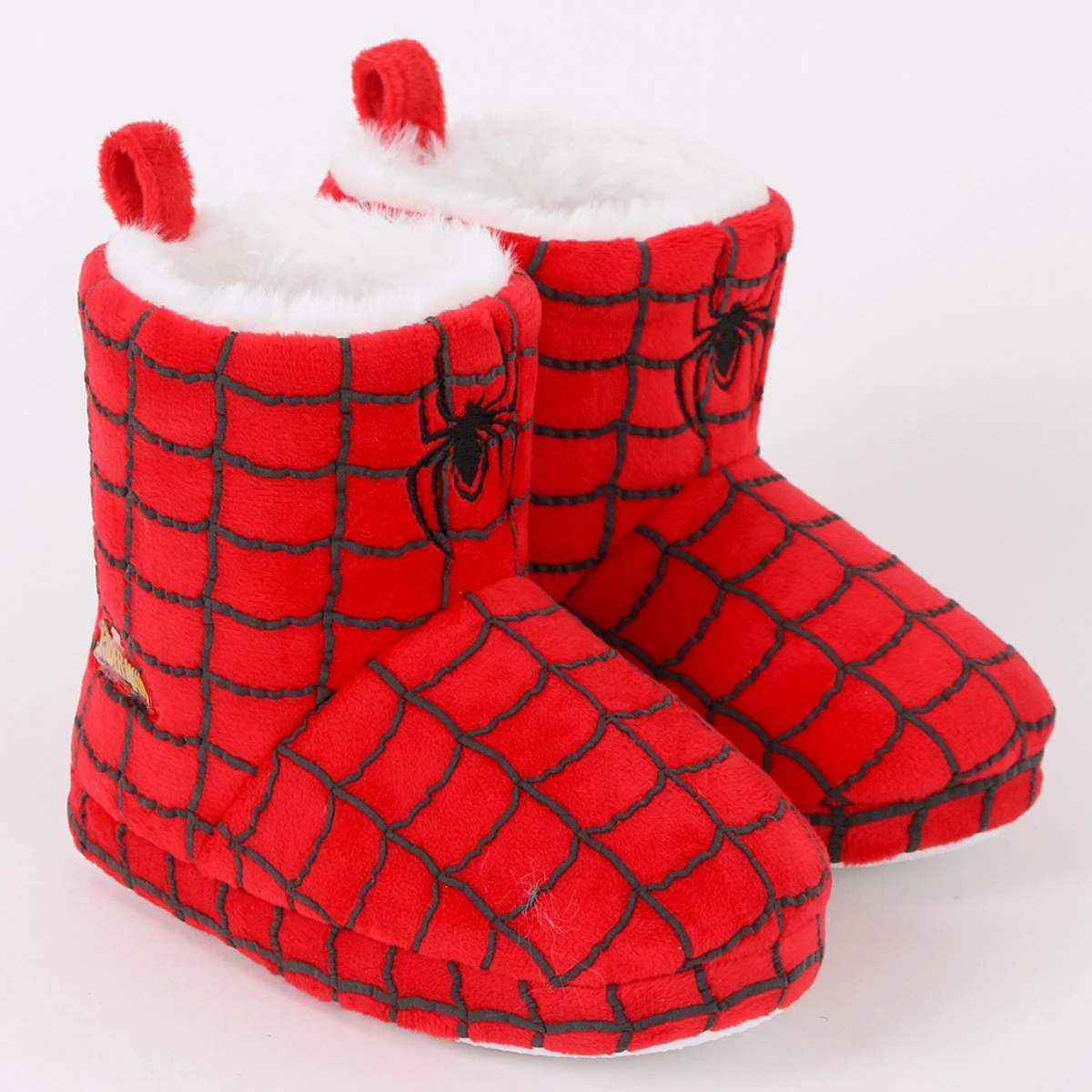 PANTUFLAS BOTINES NIÑO SPIDERMAN ROJO - 2