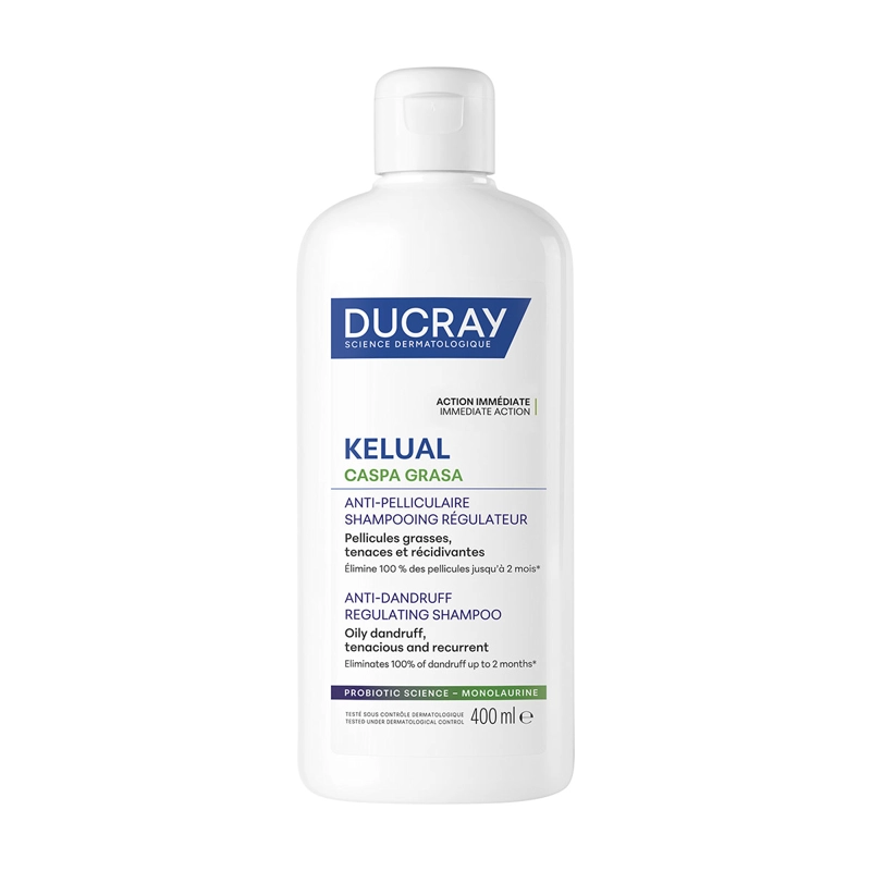SHAMPOO CASPA GRASA DUCRAY KELUAL SQUANORM 400ML - 1