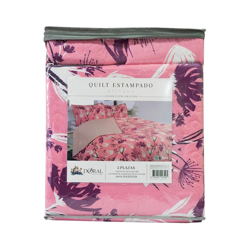QUILT DORAL STITCHY ESTAMPADO 1.5 PLAZAS D11 - 4