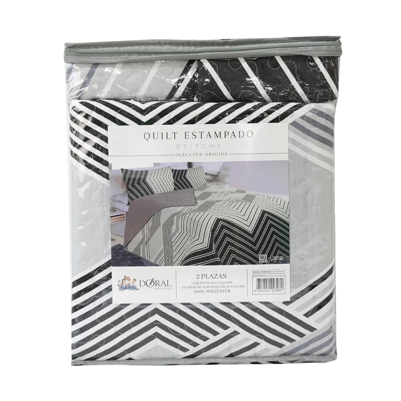 QUILT DORAL STITCHY ESTAMPADO KING D4 - 4