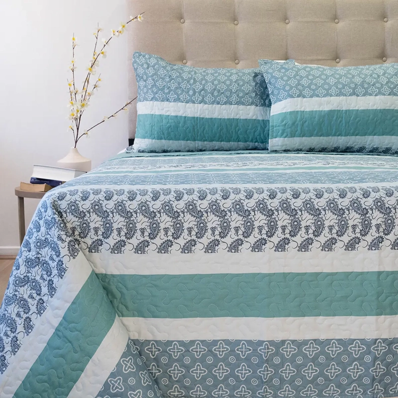 QUILT DORAL STITCHY ESTAMPADO 2 PLAZAS D7 - 1