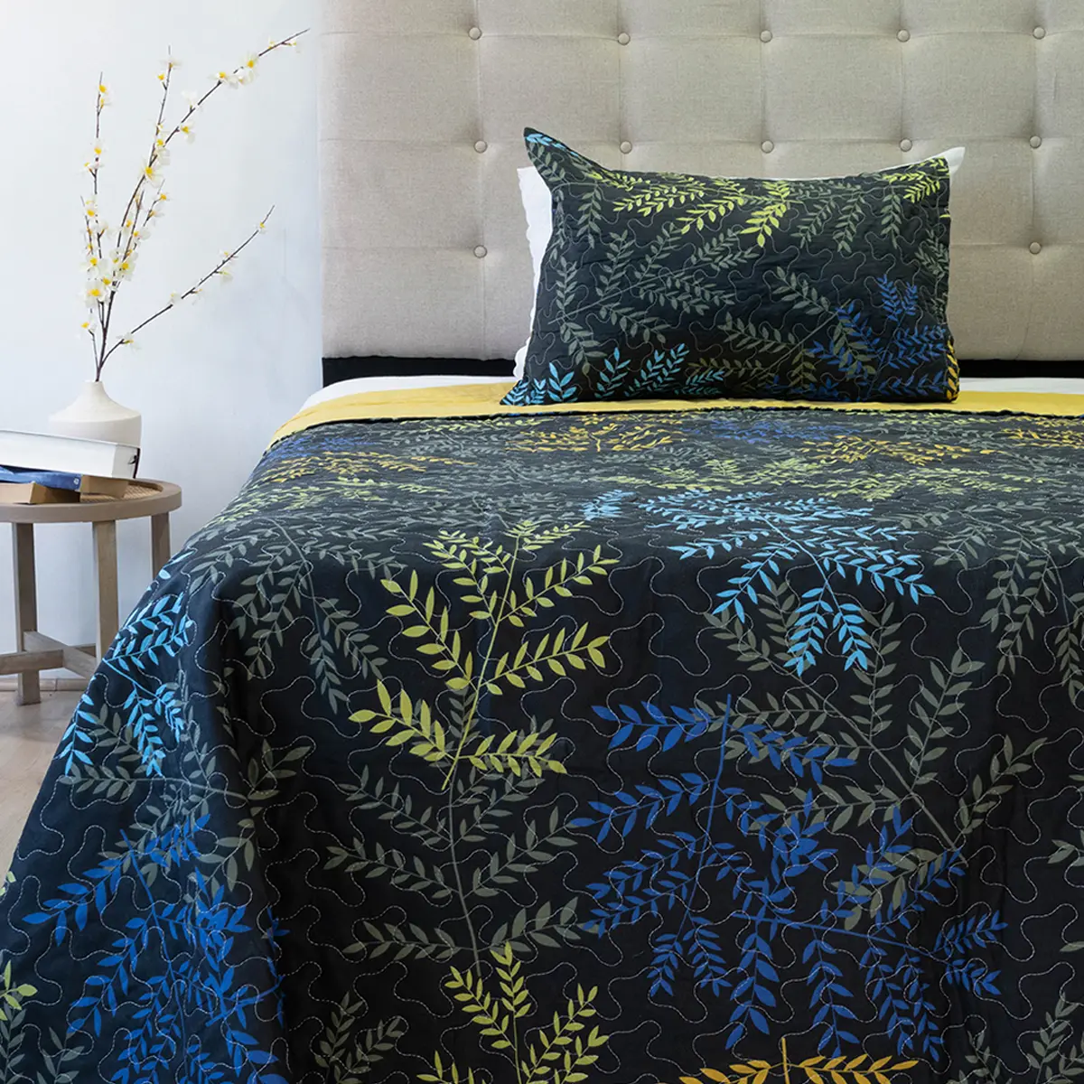 QUILT DORAL STITCHY ESTAMPADO 1.5 PLAZAS D9 - 1