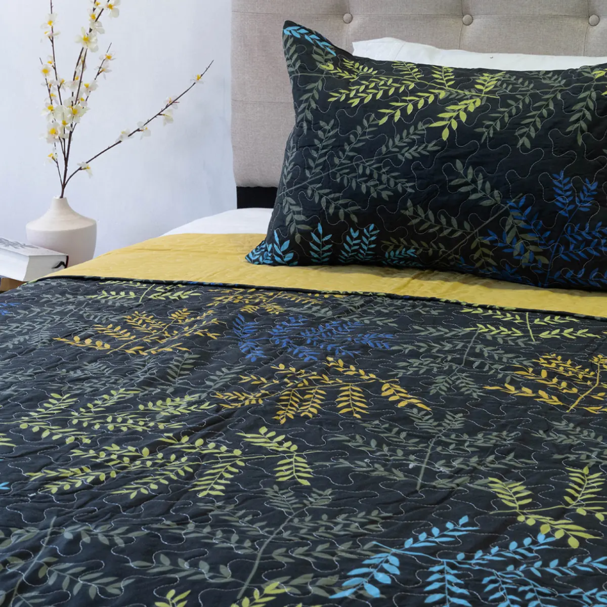 QUILT DORAL STITCHY ESTAMPADO 1.5 PLAZAS D9 - 2