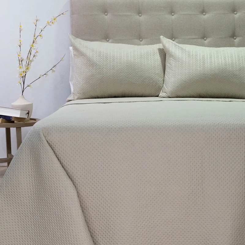 QUILT DORAL BOSTON 2 PLAZAS BEIGE - 1