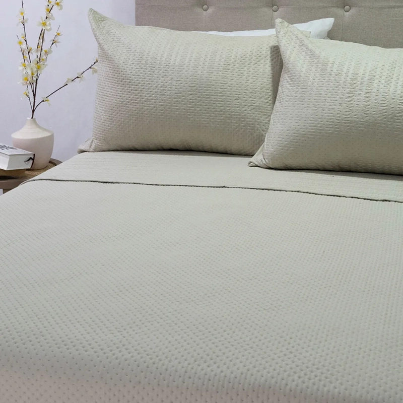 QUILT DORAL BOSTON 2 PLAZAS BEIGE - 2