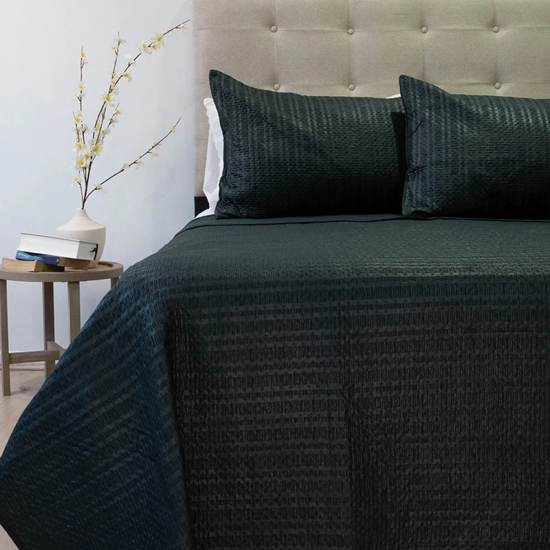 QUILT DORAL BOSTON KING NEGRO - 1
