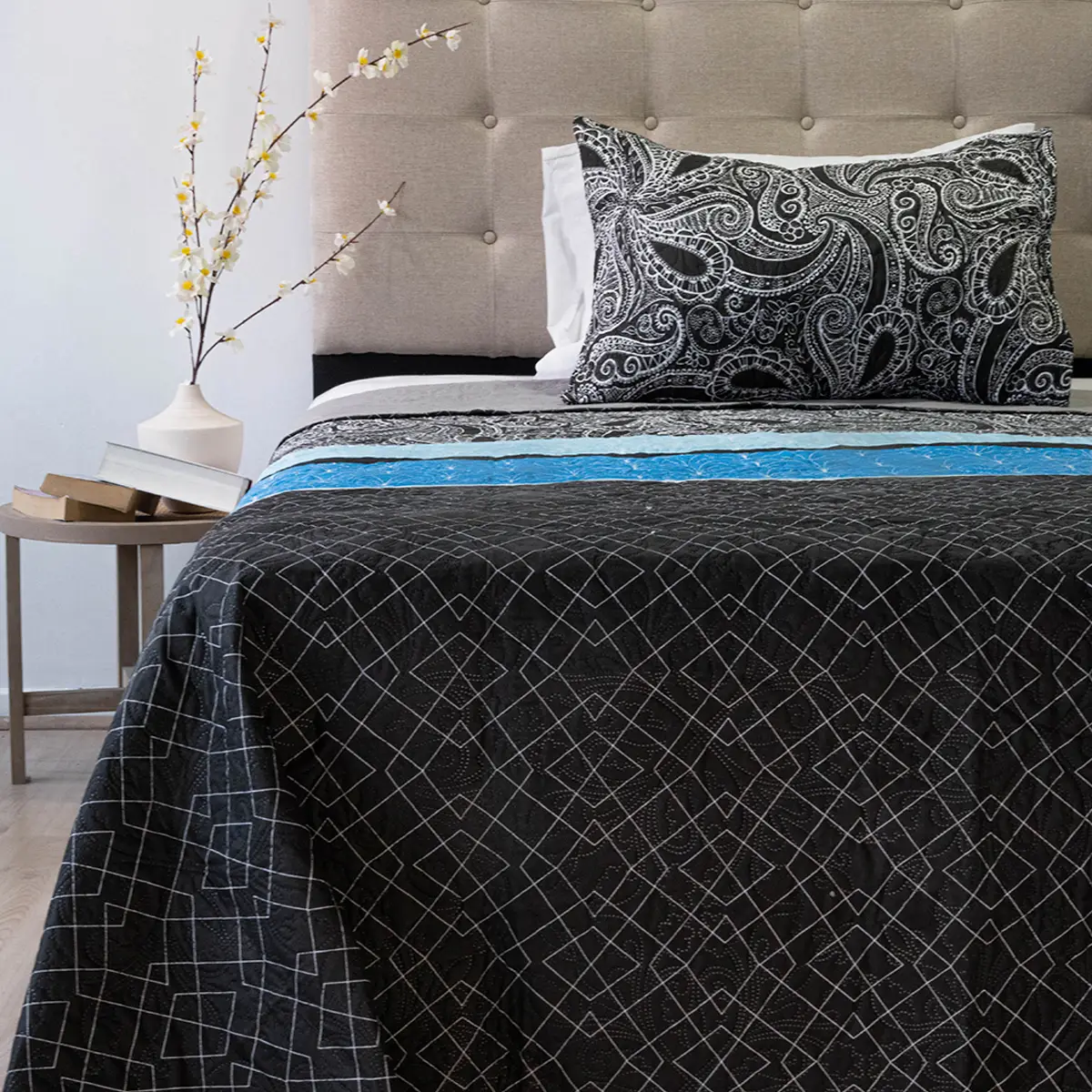 QUILT DORAL HOTPRESS ESTAMPADO ORIGINS 1.5 PLAZAS D13 - 1
