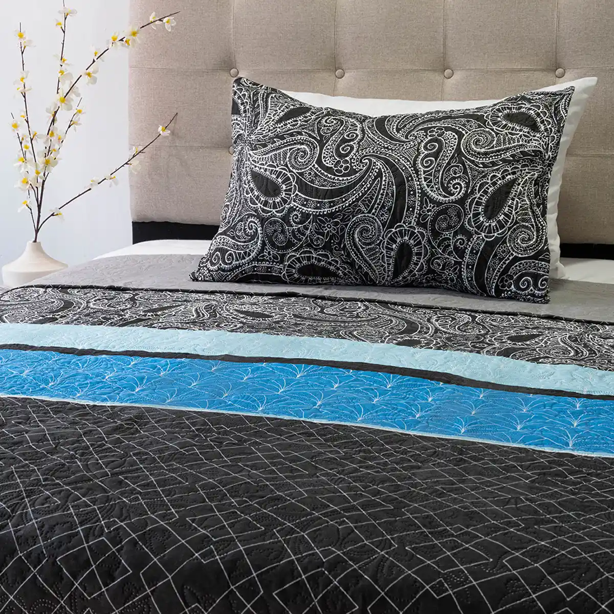 QUILT DORAL HOTPRESS ESTAMPADO ORIGINS 1.5 PLAZAS D13 - 2