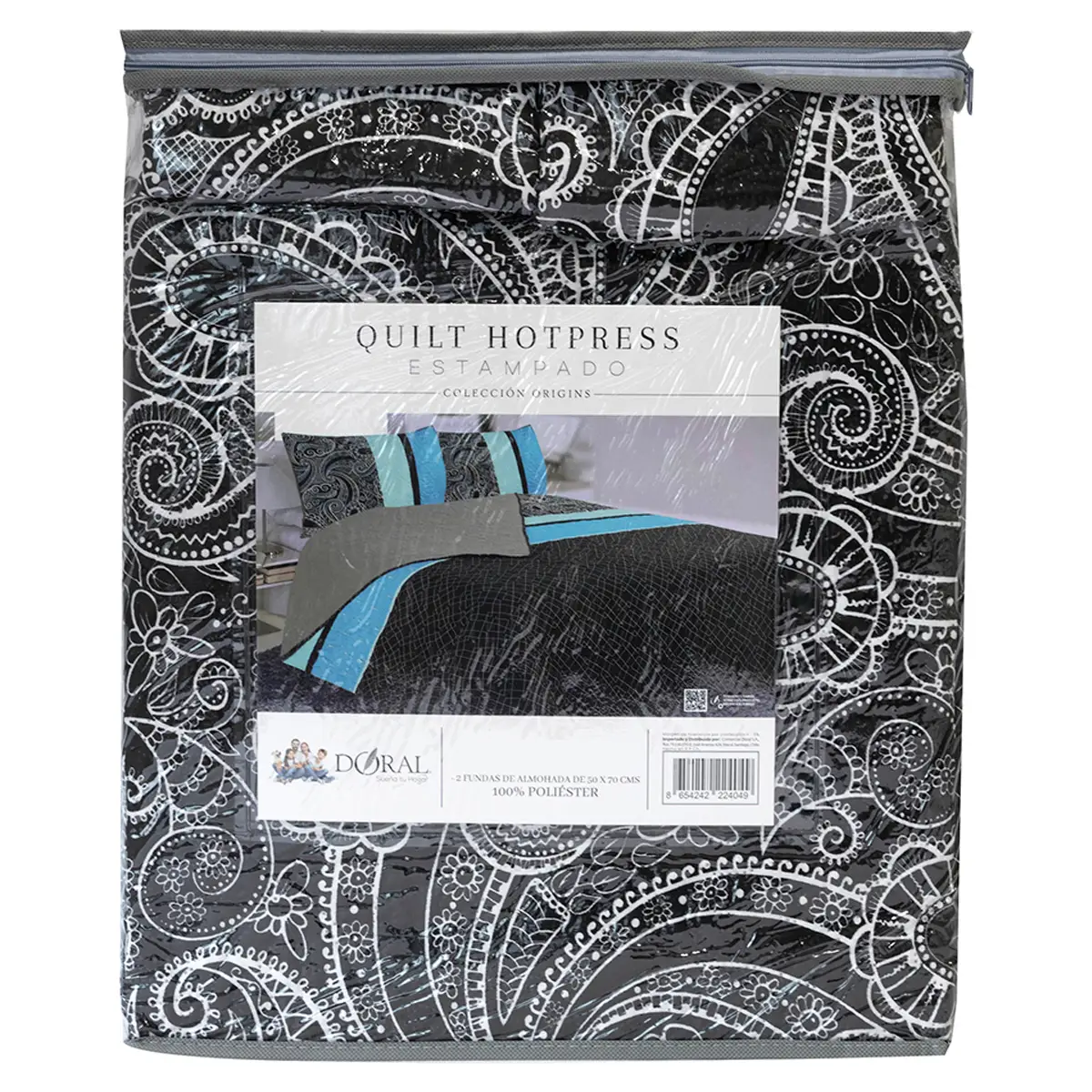 QUILT DORAL HOTPRESS ESTAMPADO ORIGINS 1.5 PLAZAS D13 - 4
