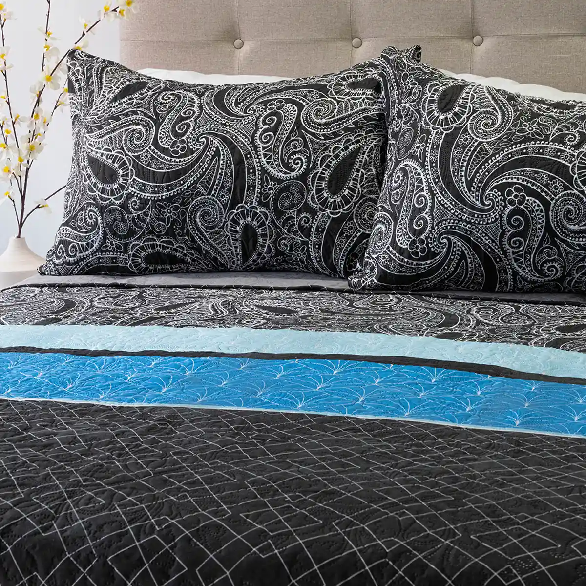 QUILT DORAL HOTPRESS ESTAMPADO ORIGINS 2 PLAZAS D13 - 2
