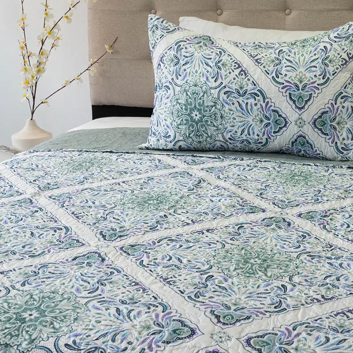 QUILT DORAL HOTPRESS ESTAMPADO ORIGINS 1.5 PLAZAS D15 - 2