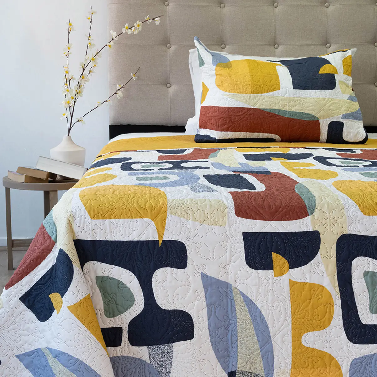 QUILT DORAL HOTPRESS ESTAMPADO ORIGINS 1.5 PLAZAS D16 - 1