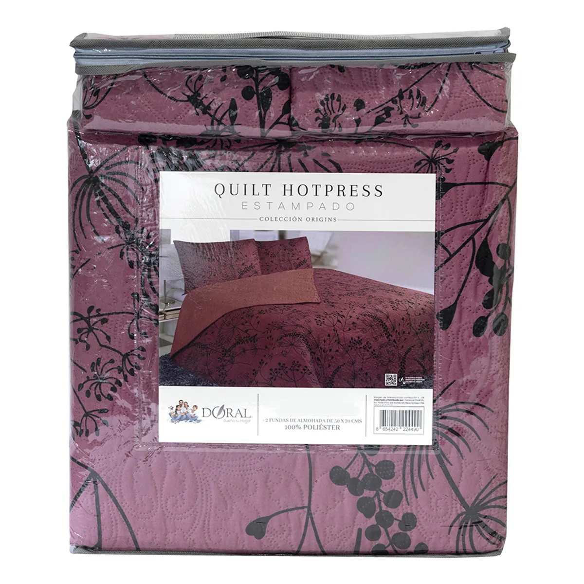 QUILT DORAL HOTPRESS ESTAMPADO ORIGINS 1.5 PLAZAS D17 - 4