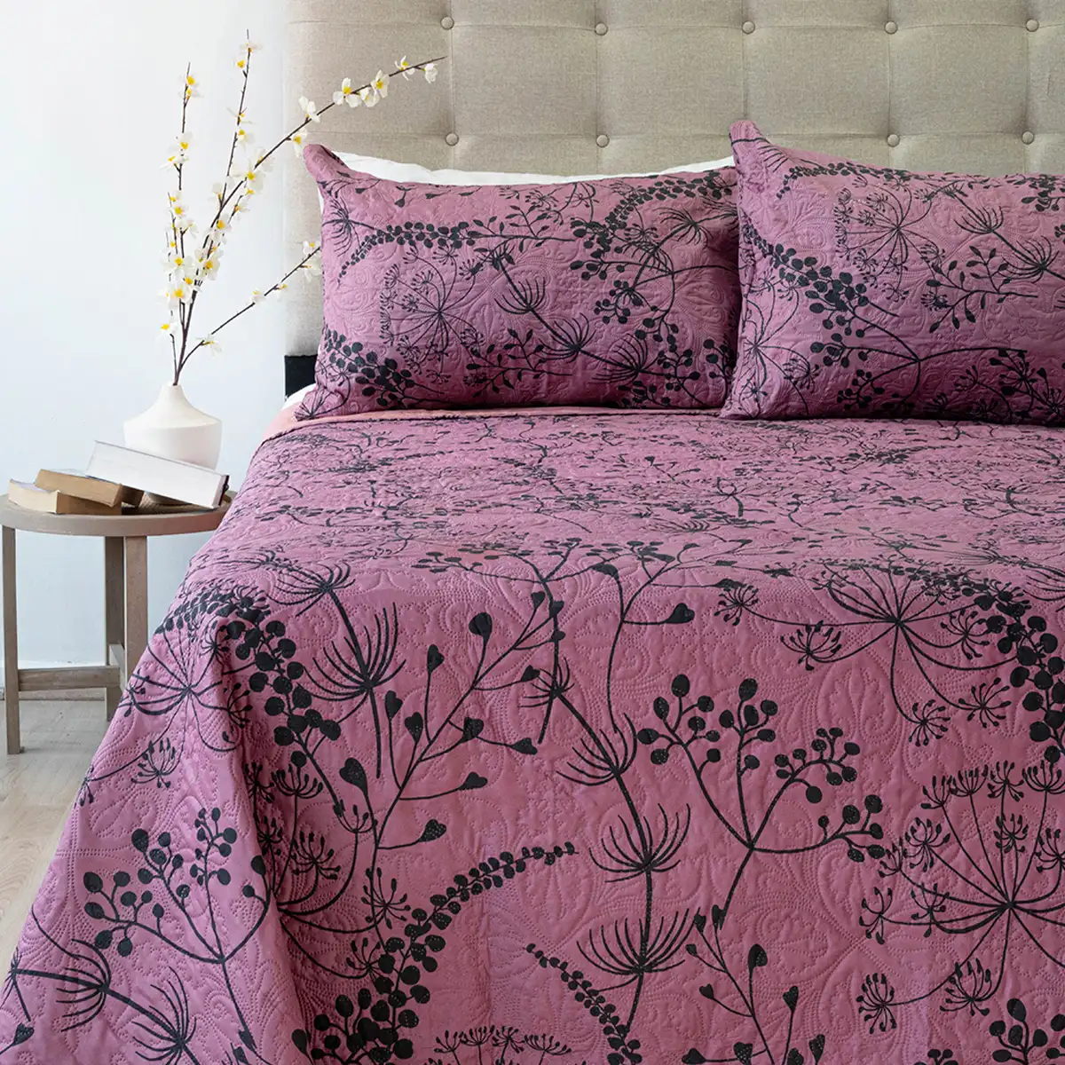 QUILT DORAL HOTPRESS ESTAMPADO ORIGINS 2 PLAZAS D17 - 1