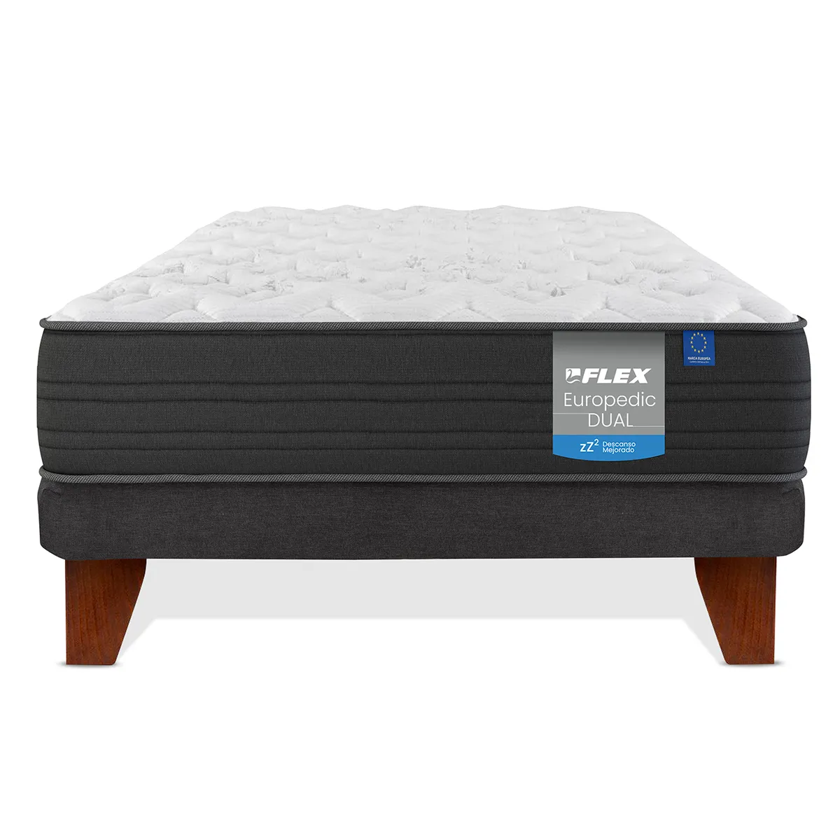 CAMA EUROPEA FLEX EUROPEDIC DUAL 1 PLAZA - 2