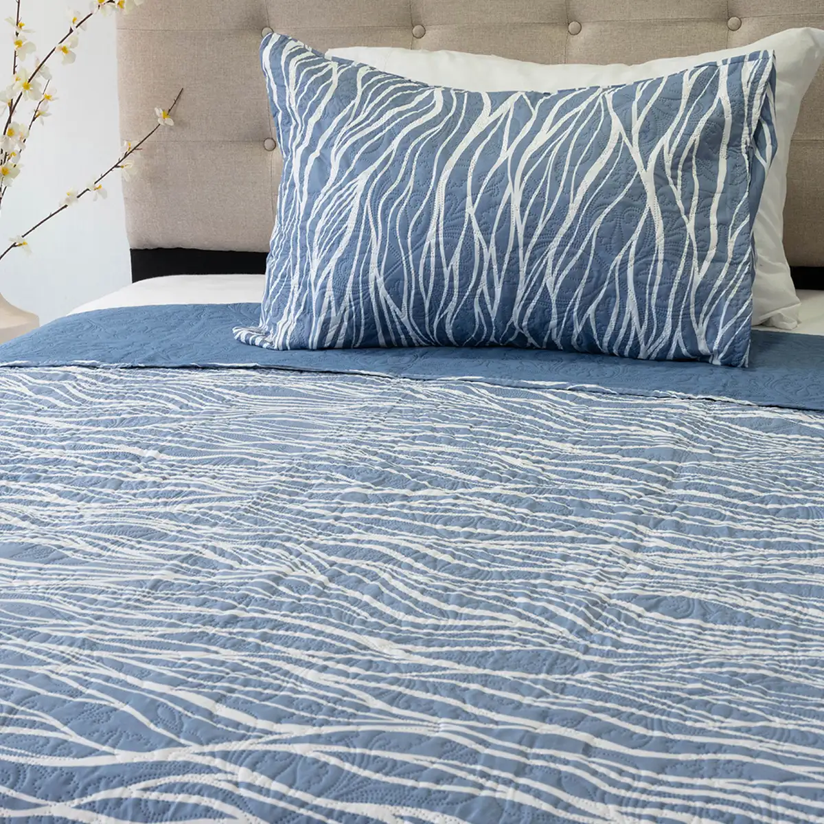 QUILT DORAL HOTPRESS ESTAMPADO ORIGINS 1.5 PLAZAS D1 - 2