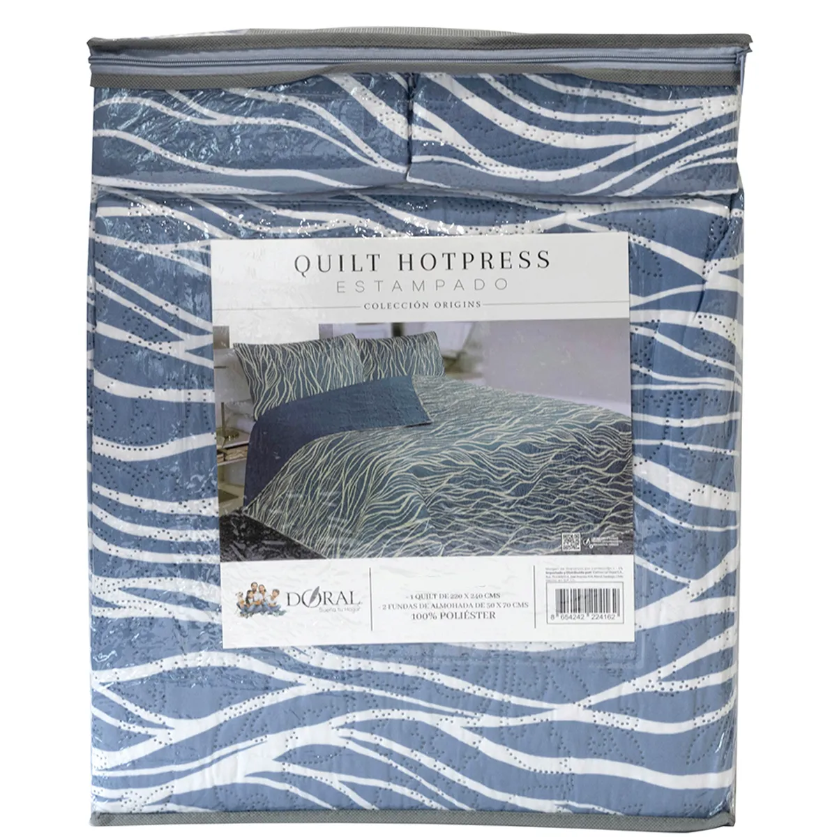 QUILT DORAL HOTPRESS ESTAMPADO ORIGINS KING D1 - 4