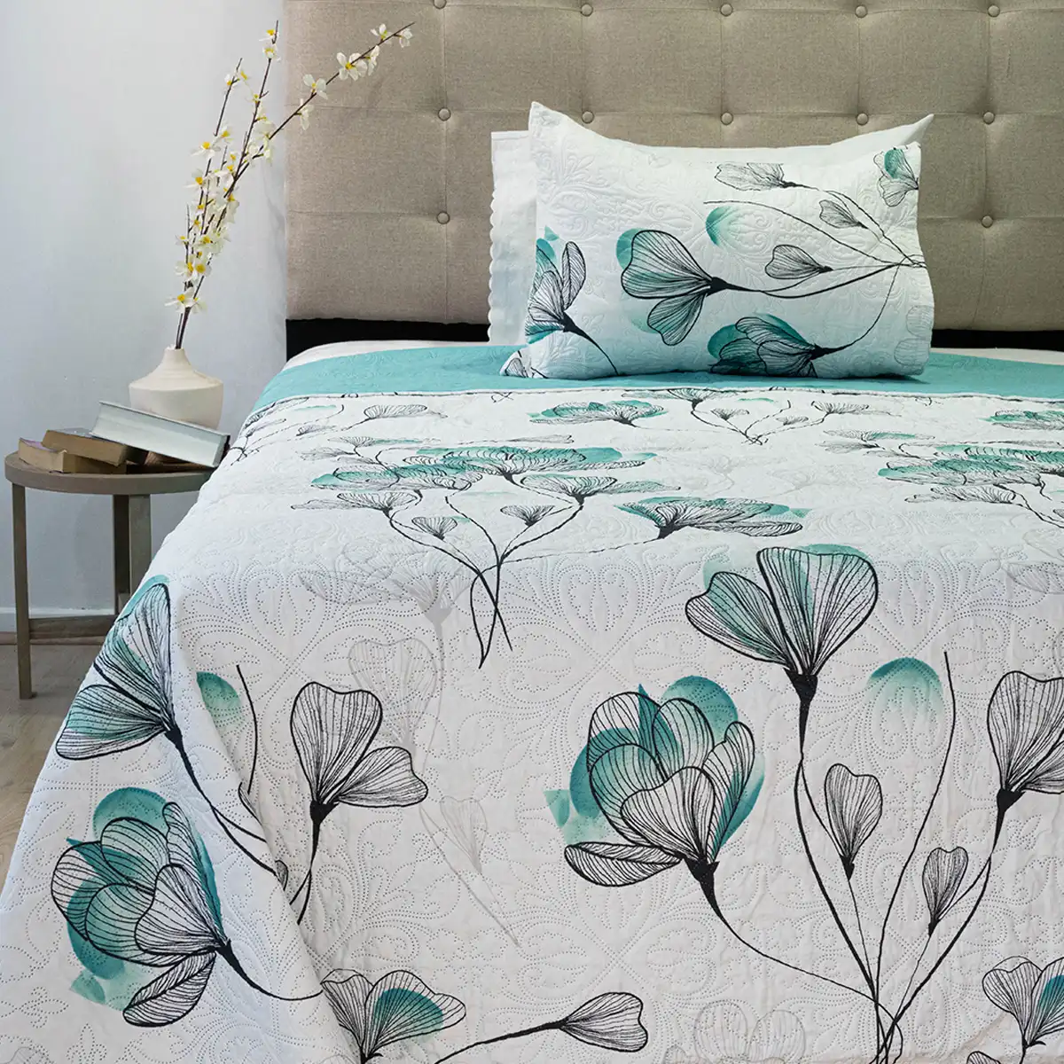 QUILT DORAL HOTPRESS ESTAMPADO ORIGINS 1.5 PLAZAS D11 - 1