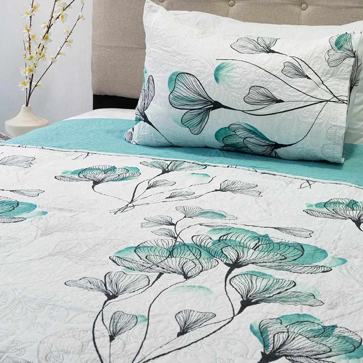 QUILT DORAL HOTPRESS ESTAMPADO ORIGINS 1.5 PLAZAS D11 - 2