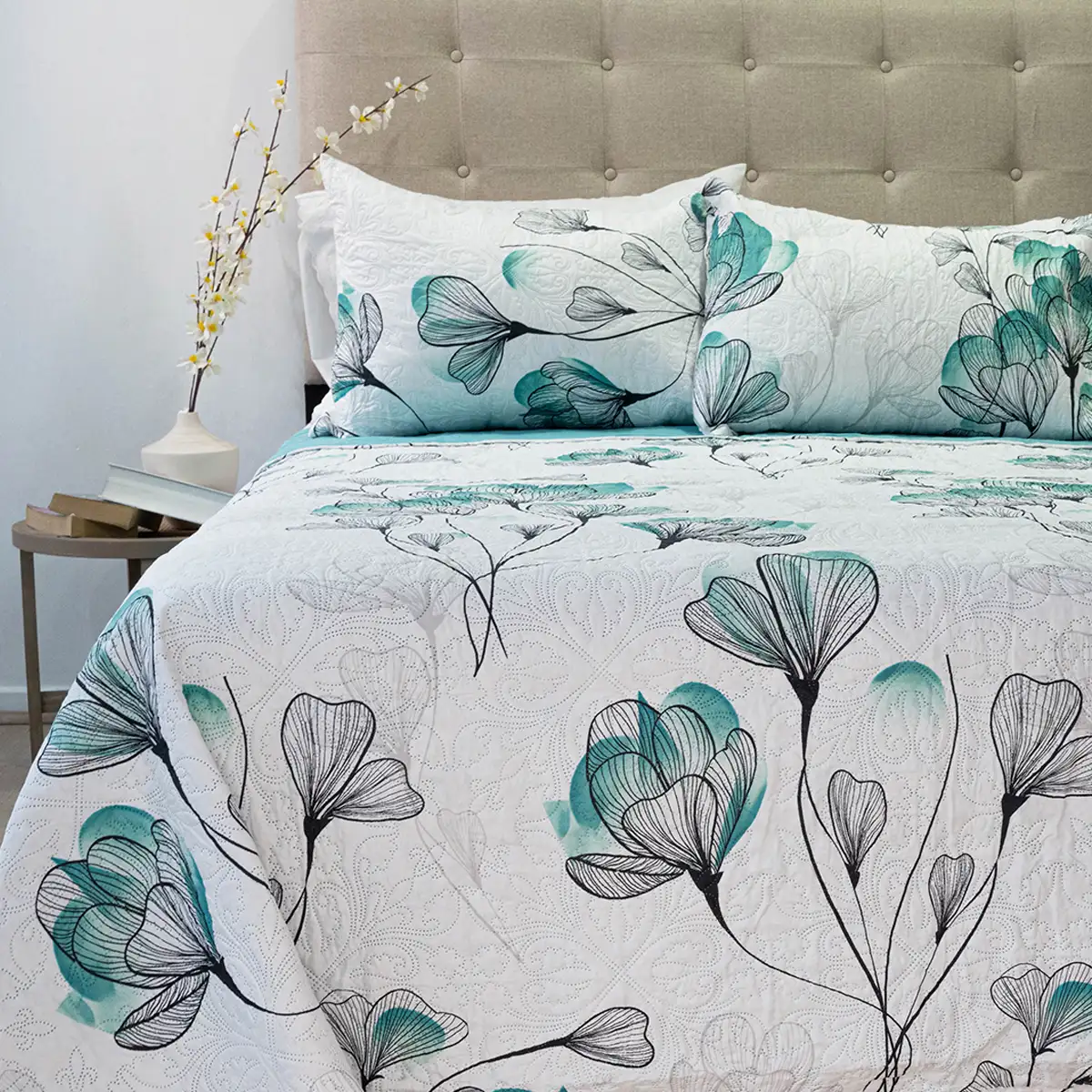 QUILT DORAL HOTPRESS ESTAMPADO ORIGINS 2 PLAZAS D11 - 1