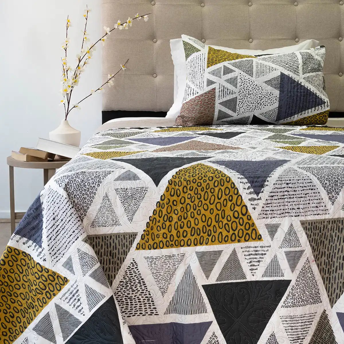 QUILT DORAL HOTPRESS ESTAMPADO ORIGINS 1.5 PLAZAS D7 - 1