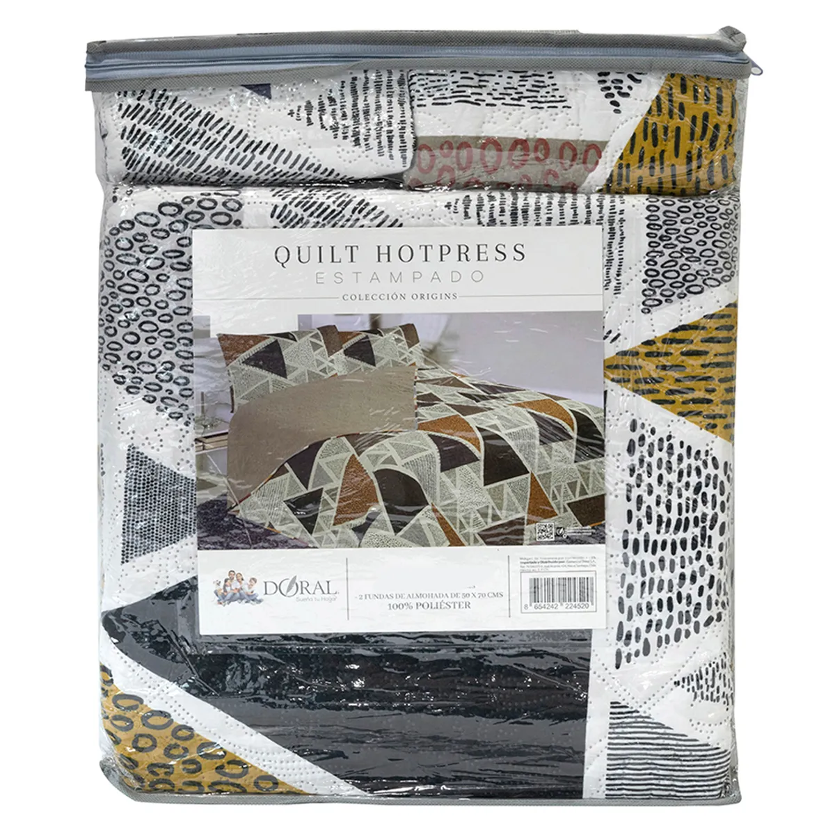 QUILT DORAL HOTPRESS ESTAMPADO ORIGINS 1.5 PLAZAS D7 - 4
