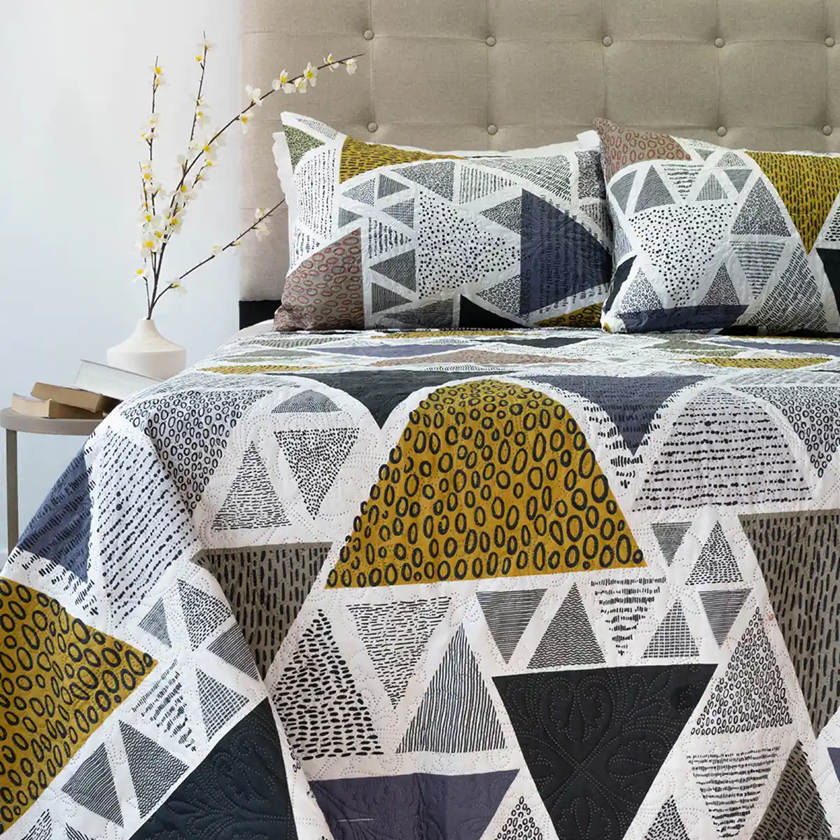 QUILT DORAL HOTPRESS ESTAMPADO ORIGINS 2 PLAZAS D7 - 1