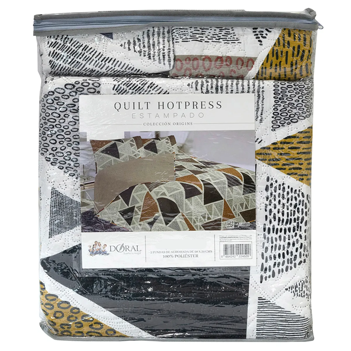 QUILT DORAL HOTPRESS ESTAMPADO ORIGINS KING D7 - 4