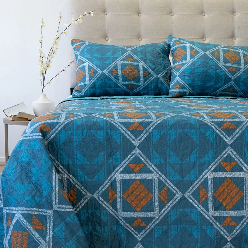 QUILT DORAL HOTPRESS ESTAMPADO ORIGINS 2 PLAZAS D8