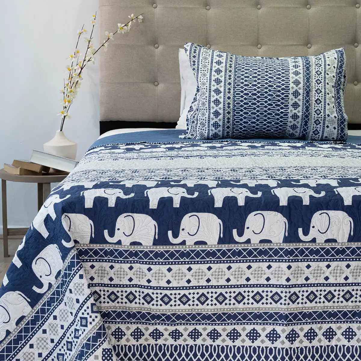 QUILT DORAL HOTPRESS ESTAMPADO ORIGINS 1.5 PLAZAS D9 - 1