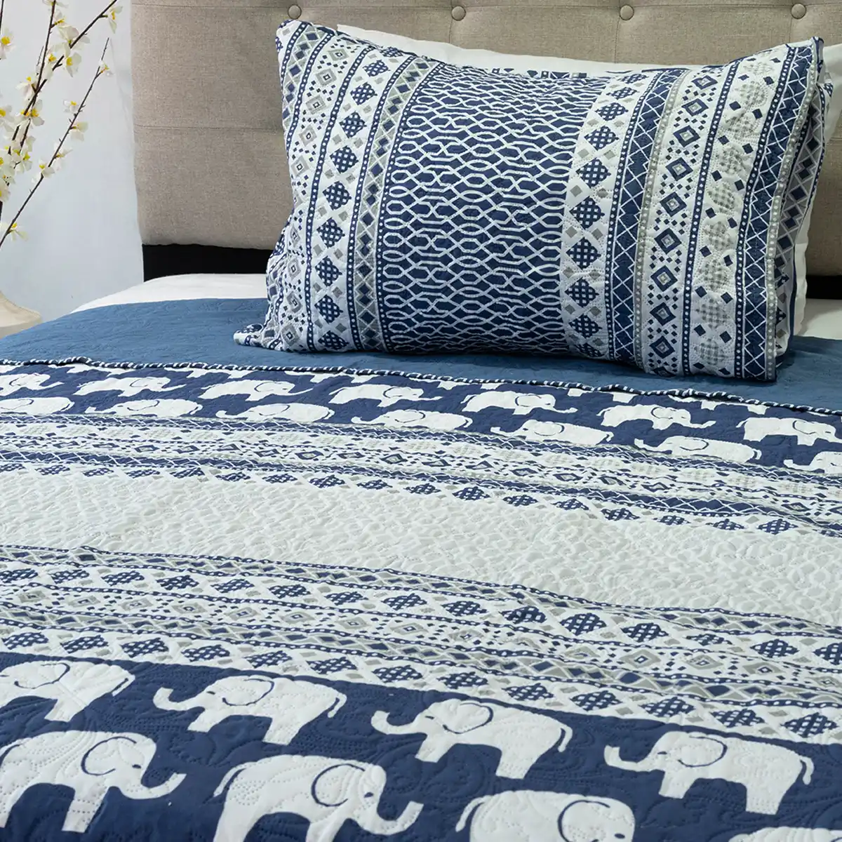 QUILT DORAL HOTPRESS ESTAMPADO ORIGINS 1.5 PLAZAS D9 - 2