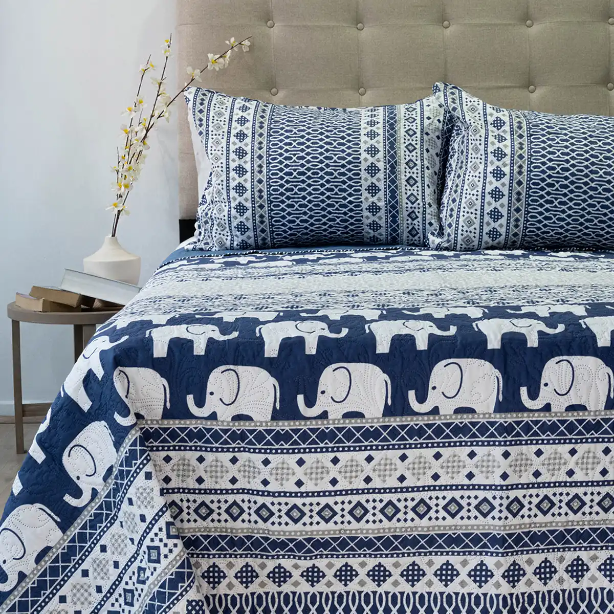 QUILT DORAL HOTPRESS ESTAMPADO ORIGINS 2 PLAZAS D9 - 1