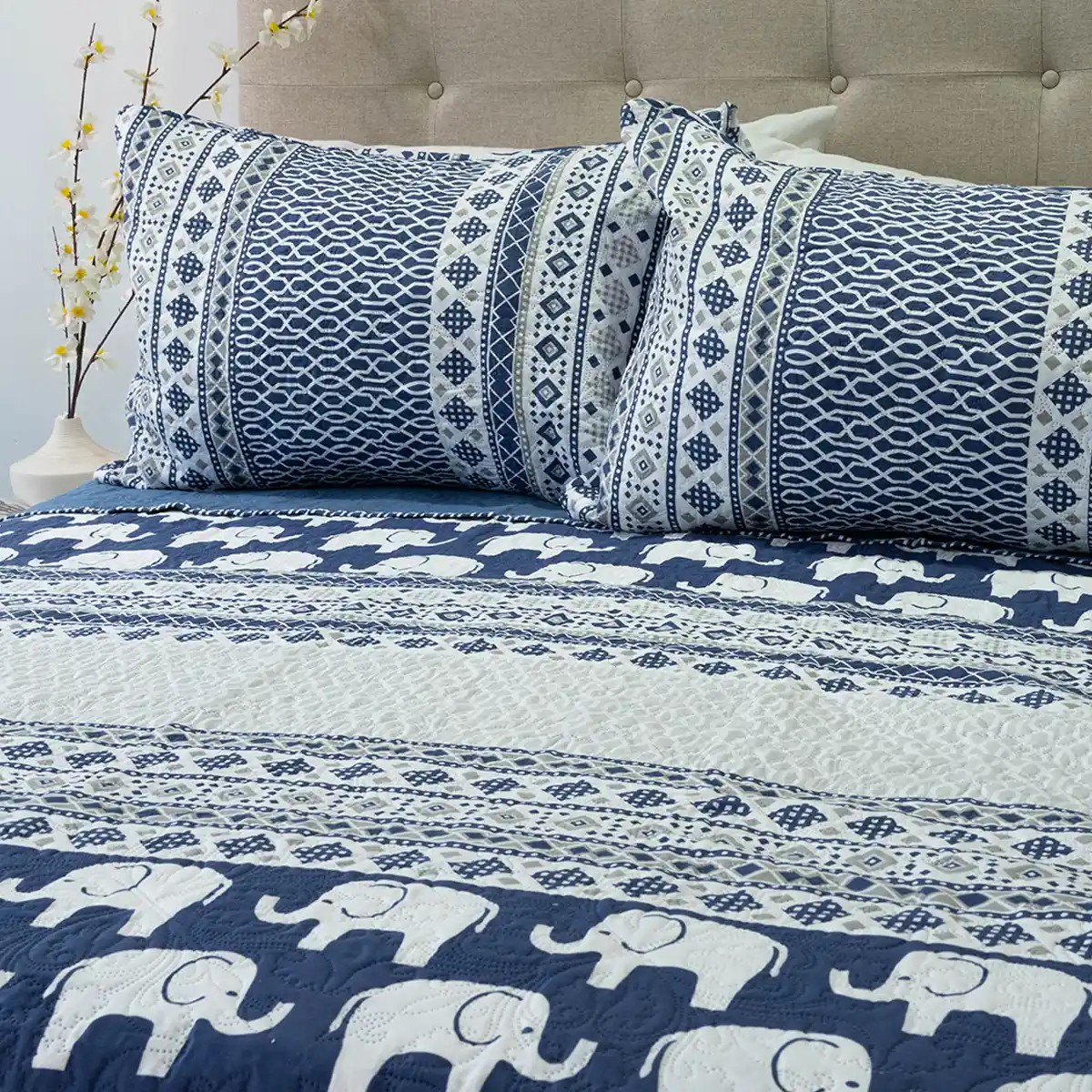 QUILT DORAL HOTPRESS ESTAMPADO ORIGINS 2 PLAZAS D9 - 2
