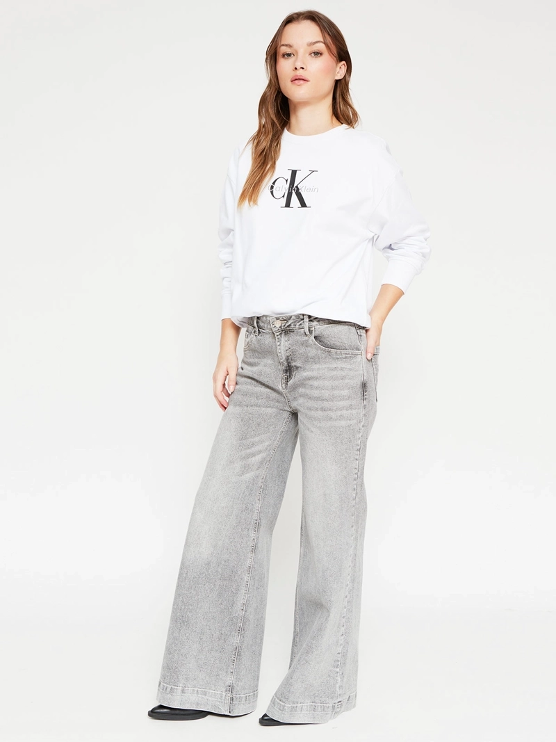 POLERÓN MUJER CALVIN KLEIN ALGODÓN  - 4