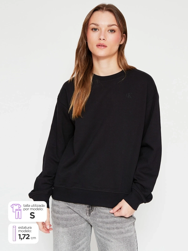 POLERÓN MUJER CALVIN KLEIN ALGODÓN  - 1