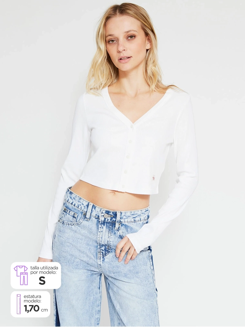 BLUSA MUJER CALVIN KLEIN ALGODÓN  - 1