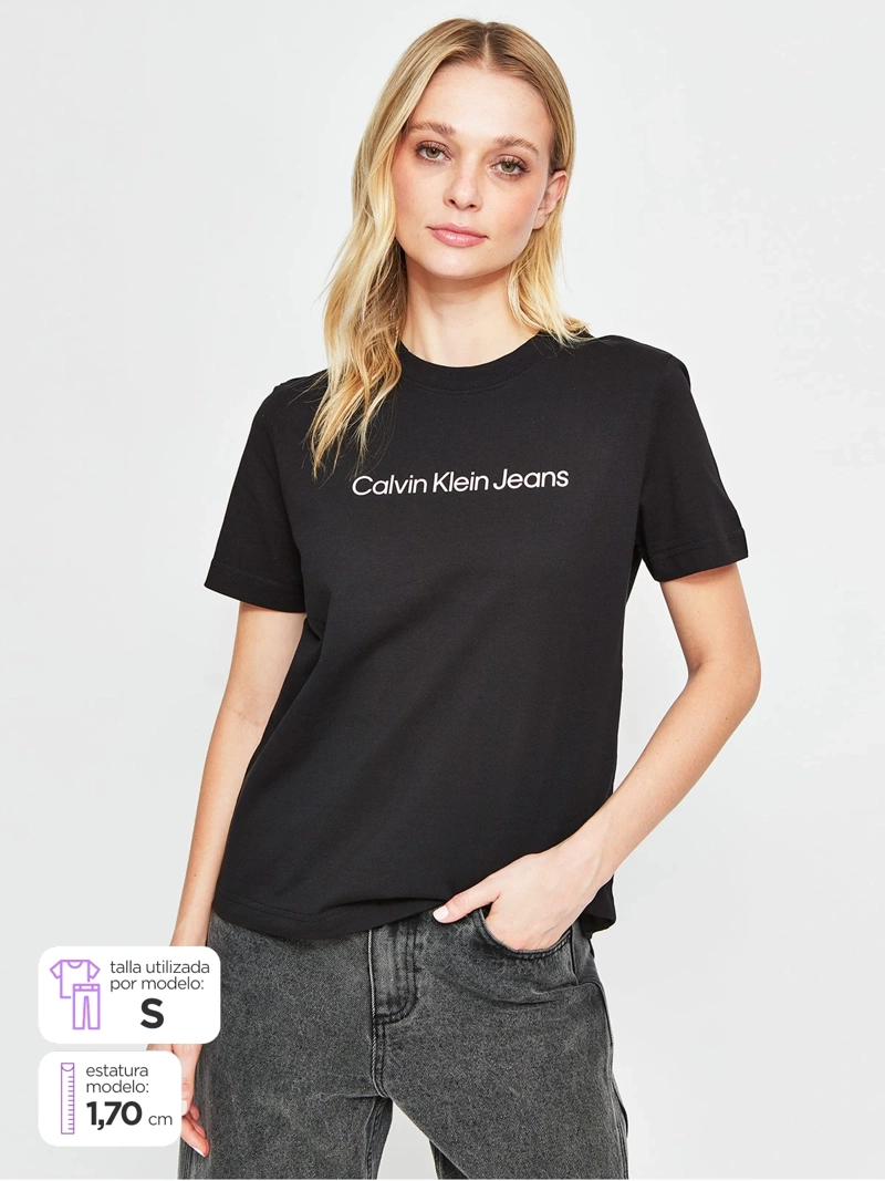 POLERA MUJER CALVIN KLEIN ALGODÓN