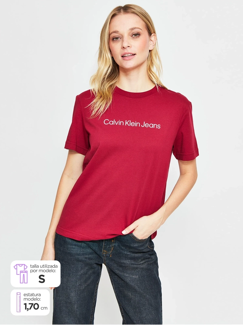 POLERA MUJER CALVIN KLEIN ALGODÓN  - 1