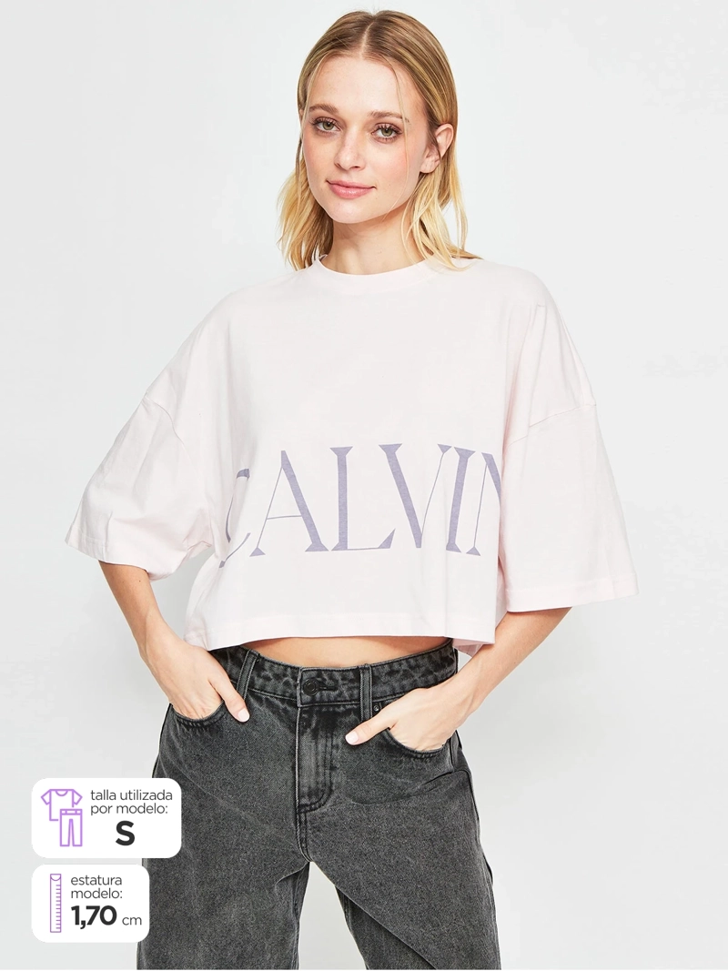 POLERA MUJER CALVIN KLEIN ALGODÓN  - 1