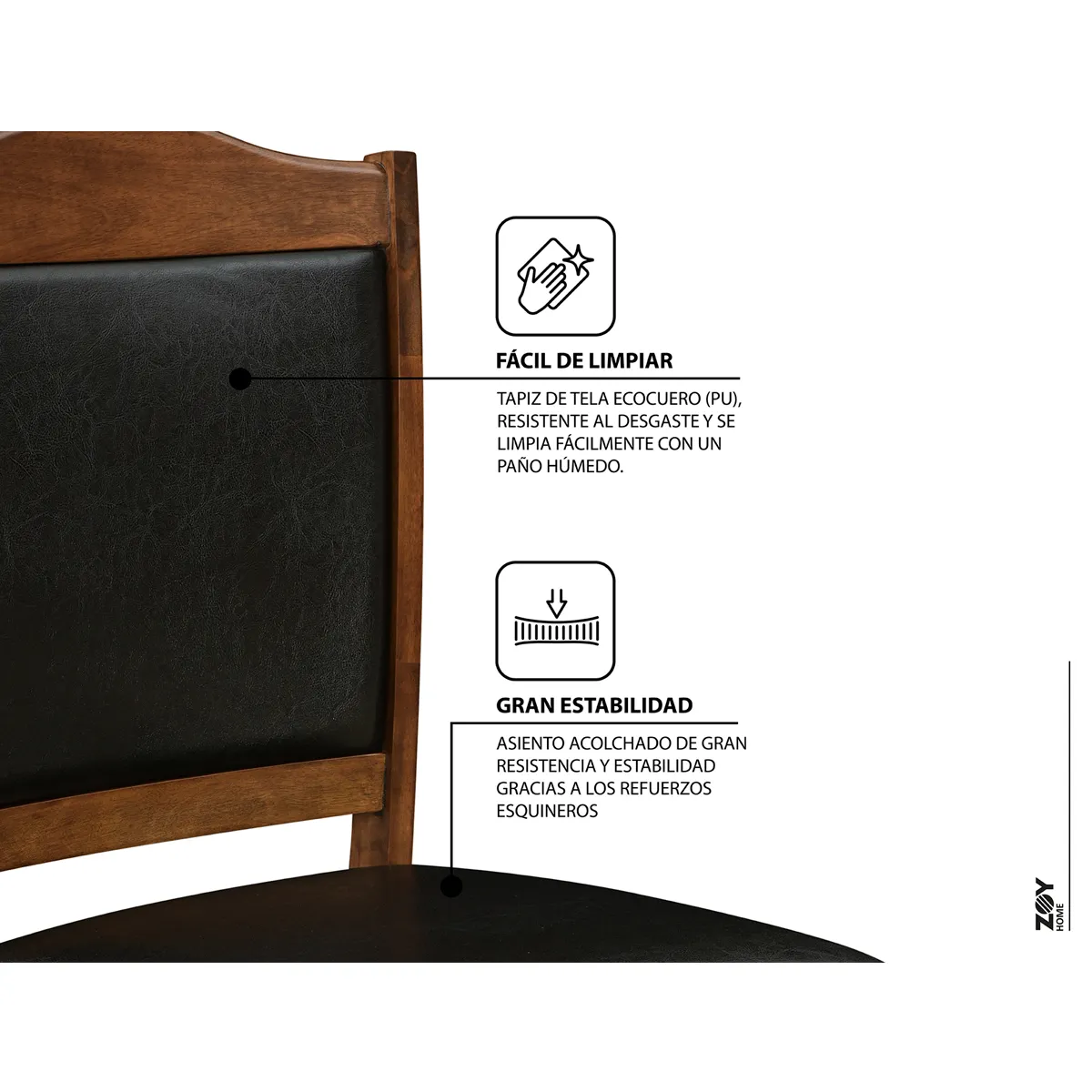 JUEGO DE COMEDOR ZOY HOME IBIZA 6 SILLAS - 6