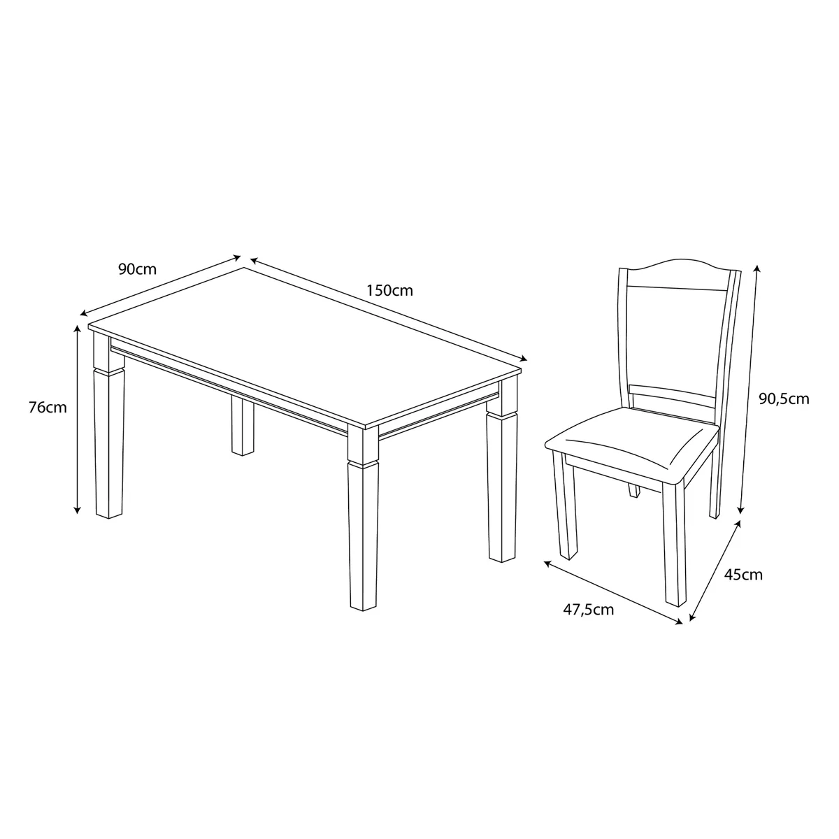 JUEGO DE COMEDOR ZOY HOME IBIZA 6 SILLAS - 8