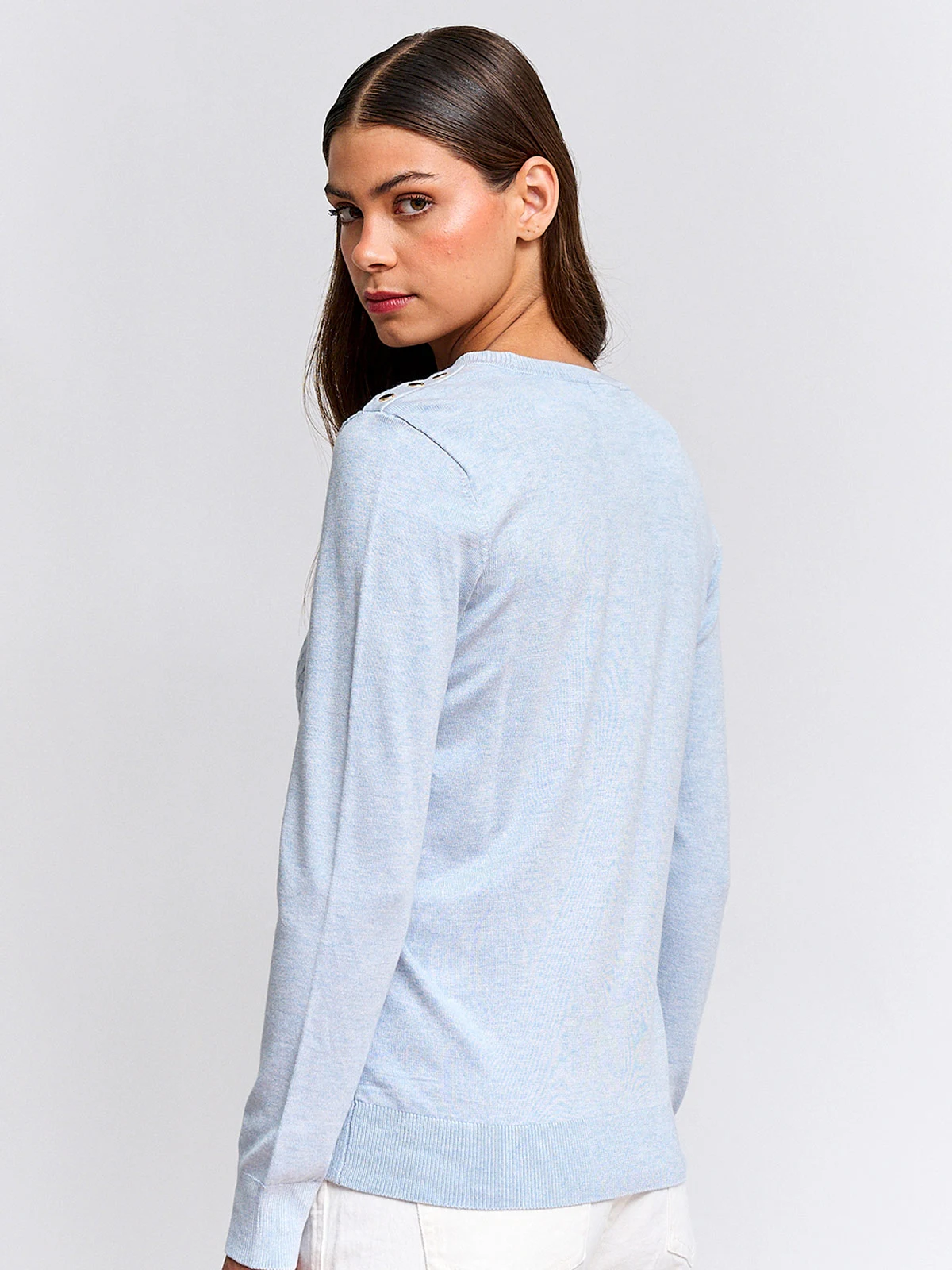 SWEATER MUJER CACHAREL MANGA LARGA TEXTURADO - 2