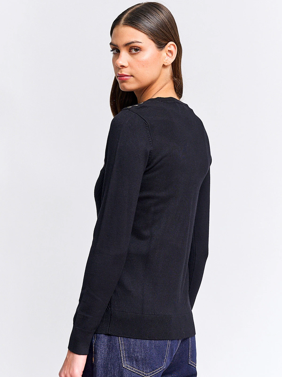 SWEATER MUJER CACHAREL MANGA LARGA TEXTURADO - 2