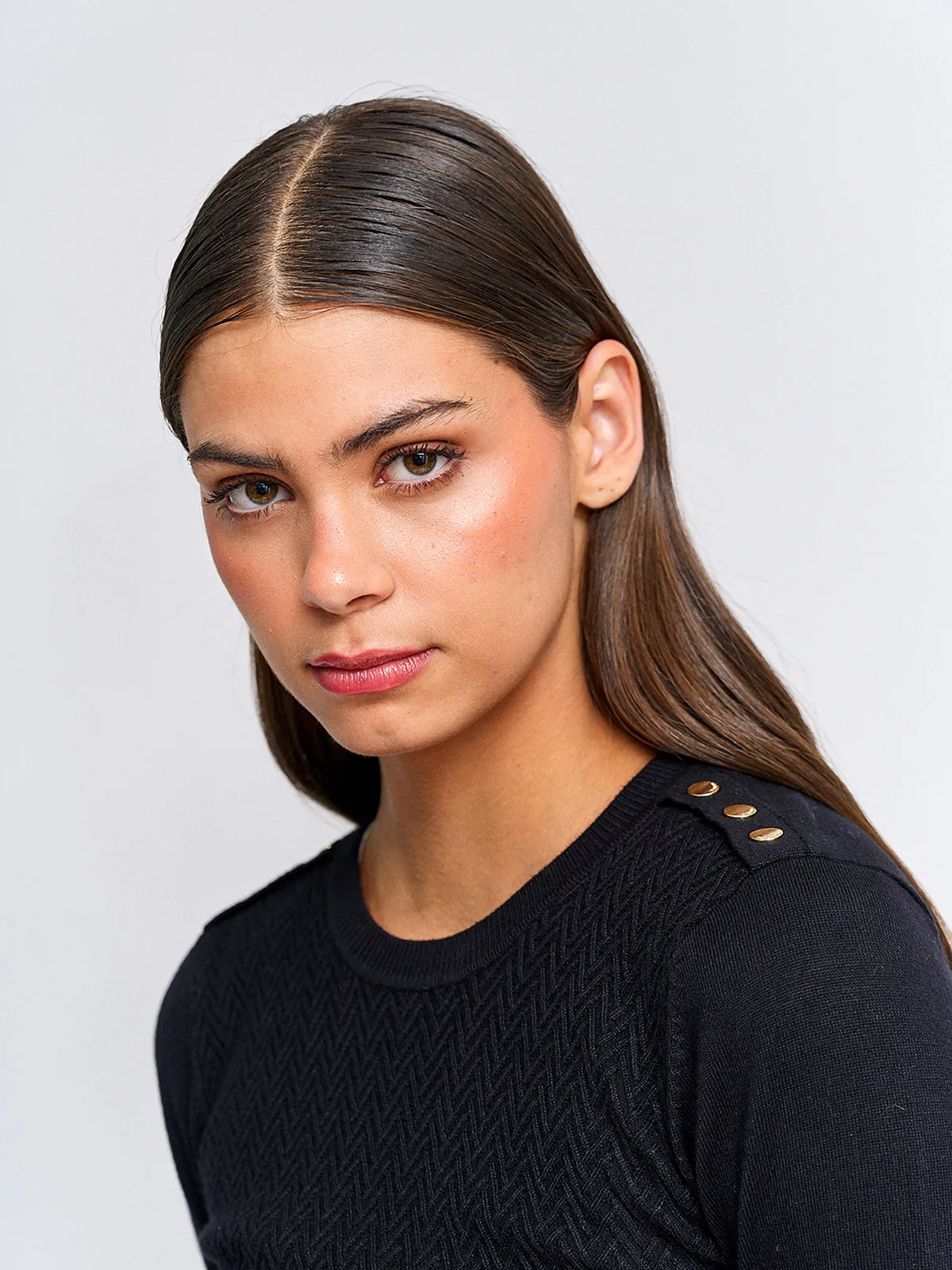 SWEATER MUJER CACHAREL MANGA LARGA TEXTURADO - 3