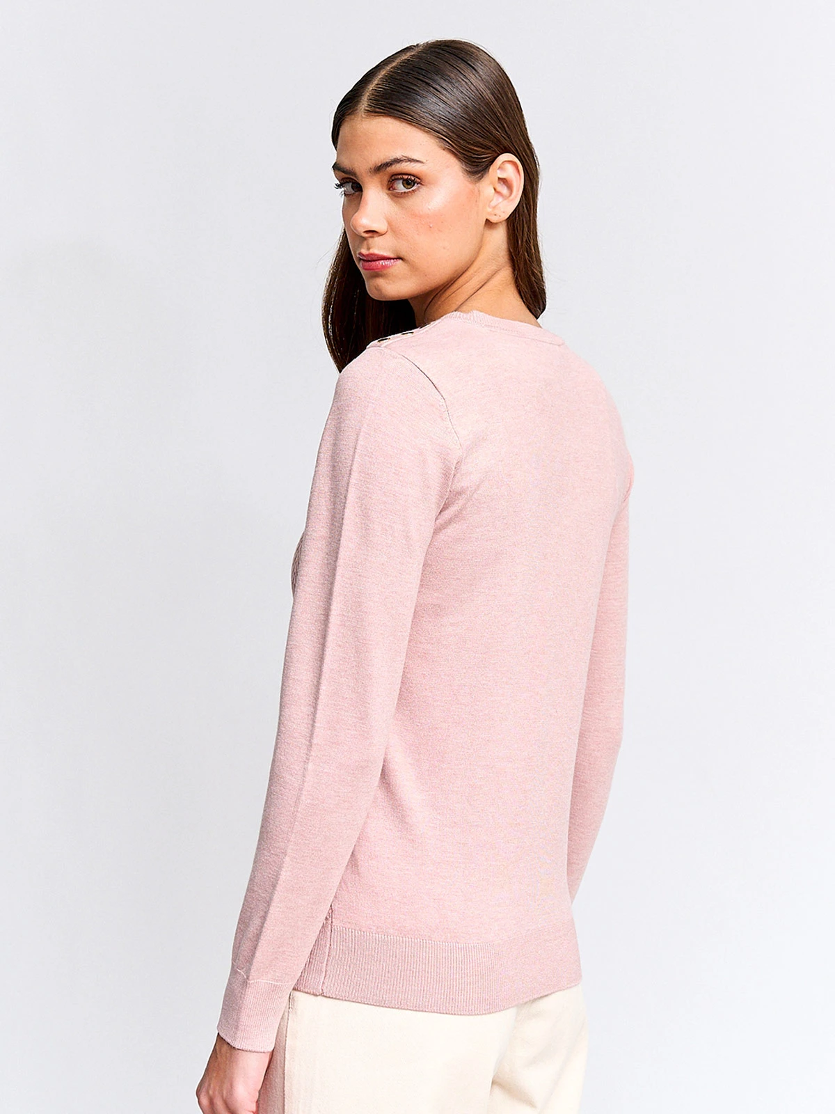 SWEATER MUJER CACHAREL MANGA LARGA TEXTURADO - 2