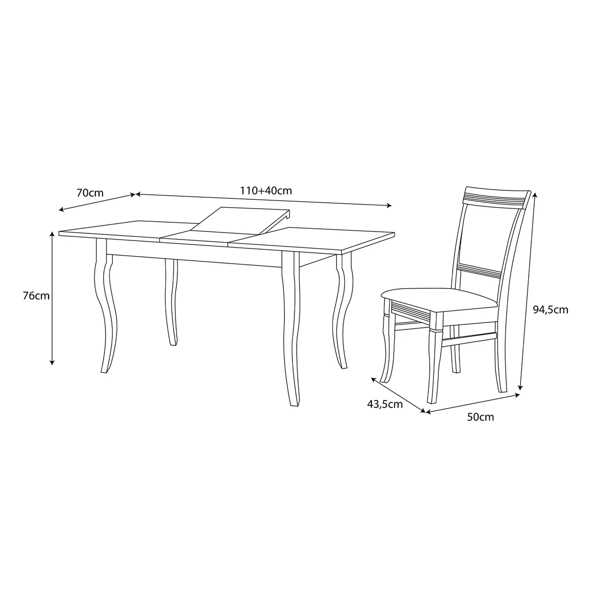 JUEGO DE COMEDOR ZOY HOME SANTORINI 4 SILLAS - 8