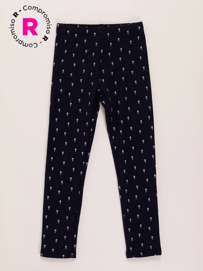 CALZA NIÑA HARVEST ESTAMPADA POLAR INTERIOR - 1